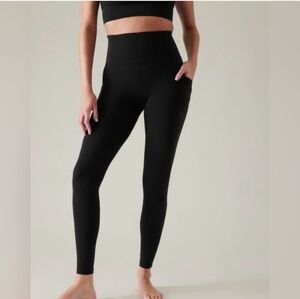 Athleta Salutation Stash Tight Leggings Black Size Large 599749